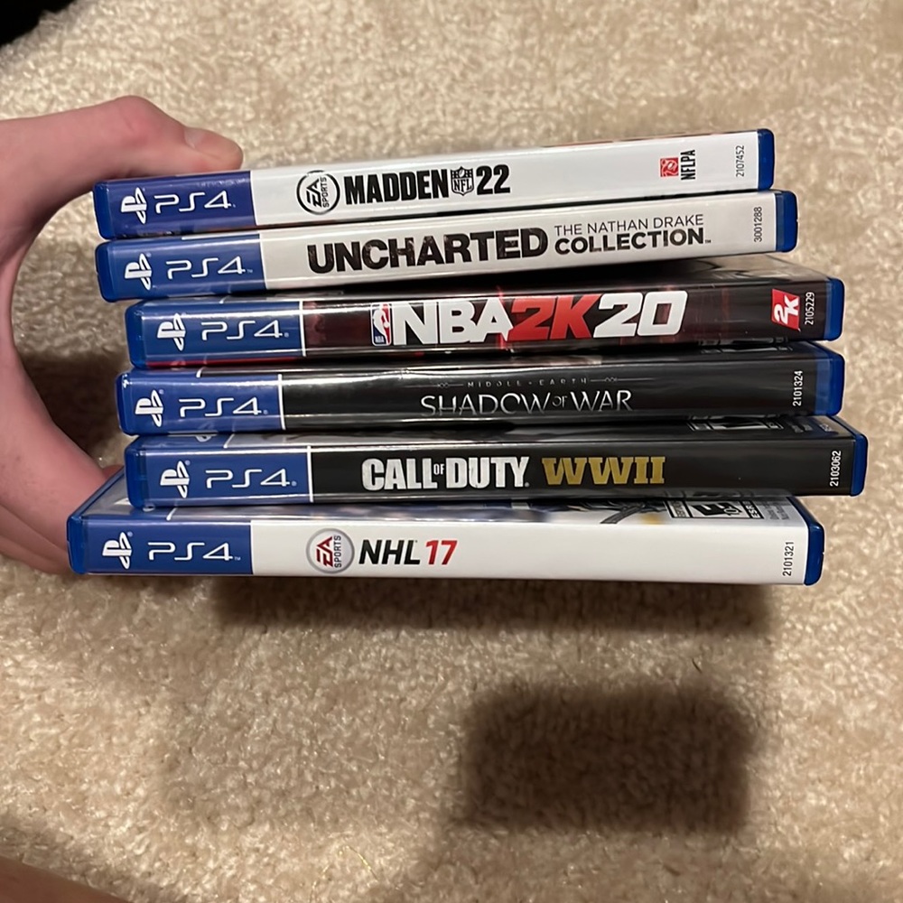 Play Station 4 Games in mint condition